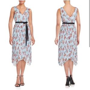Likely Floral Pleated Midi Dress size 2